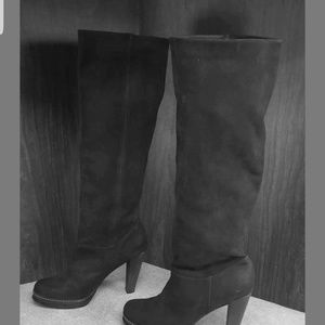 Nikeair Cole Haan womens black knee boots.11 B